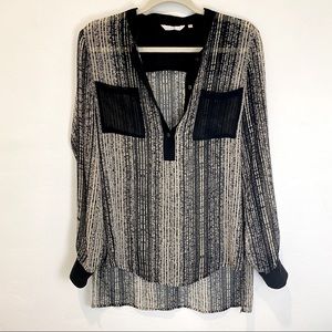 ZOA New York • for anthropologie polyester shirt